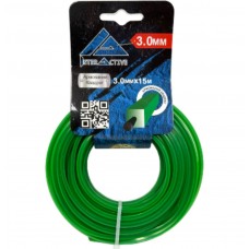 Струна КВАДРАТ 3.0мм*15м-(зелена з кордом)